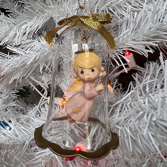 1994 Precious Moments Gold Glass Christmas Bell Ornament - Picture 4 of 5